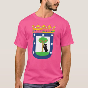 Wappen von Madrid Stadt Spanien lustig T-Shirt
