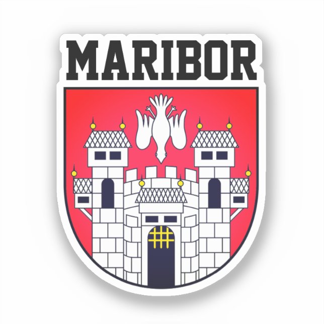 Wappen von Maribor - SLOWENIEN Aufkleber (Vorderseite)