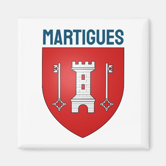 Wappen von Martigues, Frankreich Magnet (Vorne)
