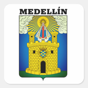 Wappen von Medellín, Aufkleber für den kolumbianis