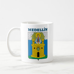 Wappen von Medellín, Kolumbien Tasse Kaffee