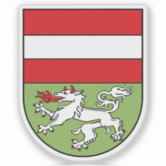 Wappen von Mödling, Österreich Aufkleber