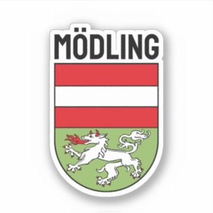 Wappen von Mödling, ÖSTERREICH Aufkleber
