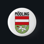 Wappen von Mödling, ÖSTERREICH Button<br><div class="desc">Mödling ist die Hauptstadt des gleichnamigen österreichischen Bezirks,  ca. 14 km südlich von Wien.</div>