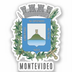 Wappen von Montevideo, Uruguay Aufkleber