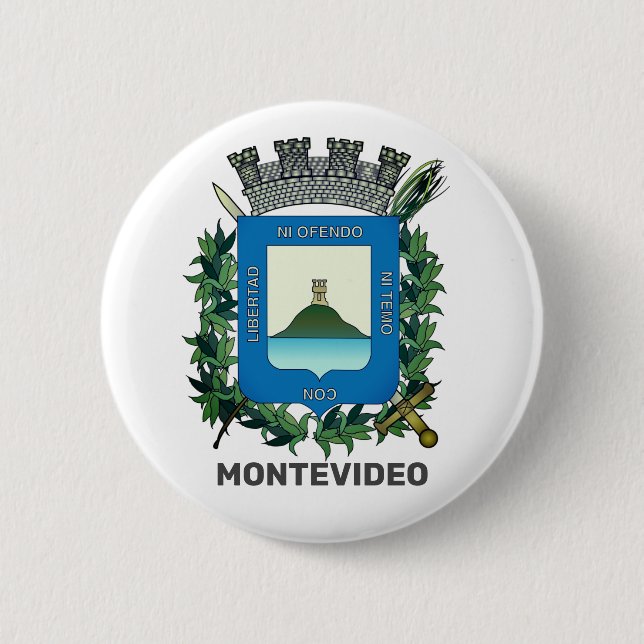 Wappen von Montevideo, Uruguay Button (Vorderseite)