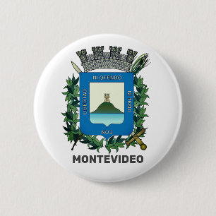 Wappen von Montevideo, Uruguay Button