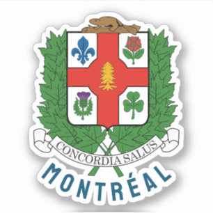 Wappen von Montreal, KANADA Aufkleber