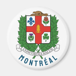 Wappen von Montréal, KANADA Magnet