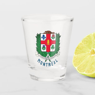 Wappen von Montréal, KANADA Schnapsglas