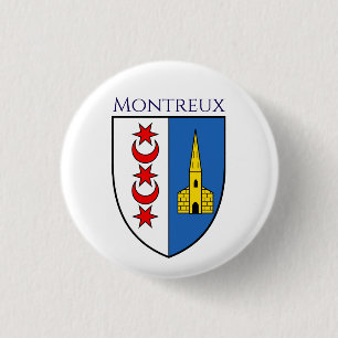 Wappen von Montreux, Schweiz Button