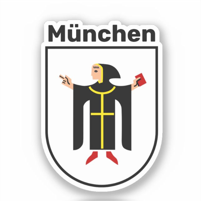 Wappen von München Aufkleber (Vorderseite)