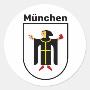 Wappen von München Runder Aufkleber