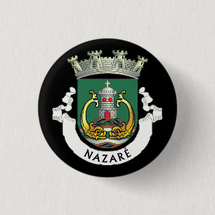 Wappen von Nazaré, Portugal Button