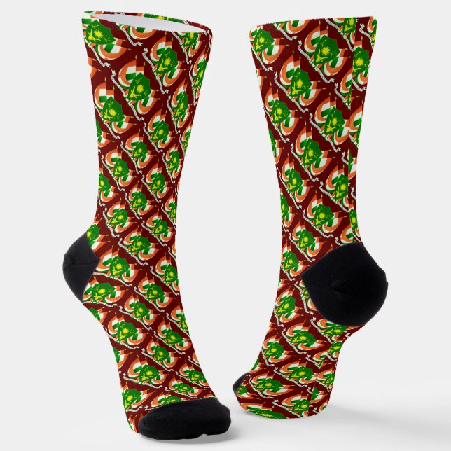 Wappen von Niger Socken (Gewinkelt)
