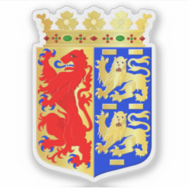 Wappen von Nordholland, Niederlande Aufkleber