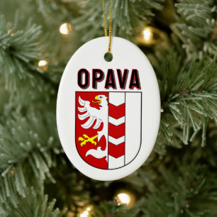 Wappen von Opava, Tschechische Republik Keramik Ornament