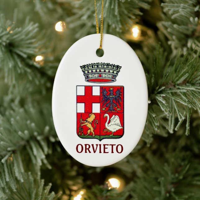 Wappen von Orvieto, Italien Keramik Ornament (Baum)