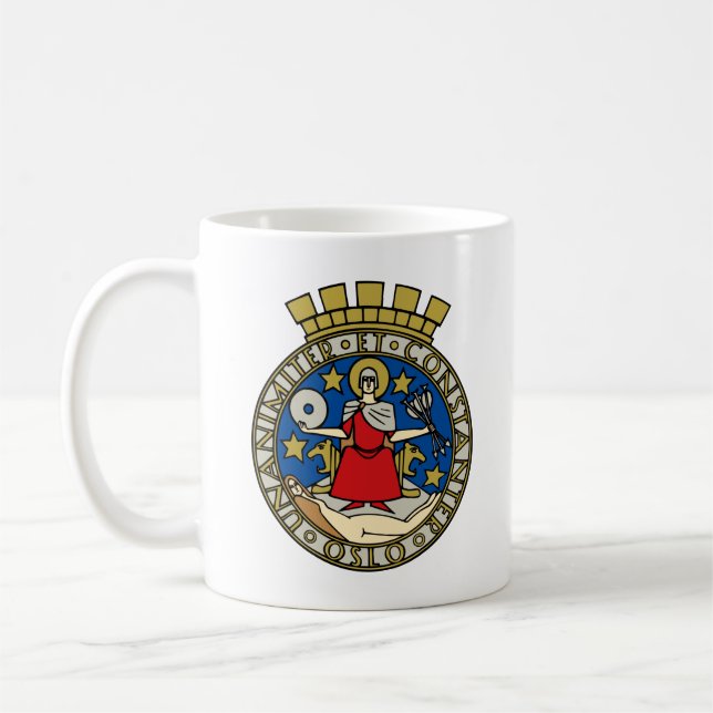 Wappen von Oslo, Norwegen Kaffeetasse (Links)