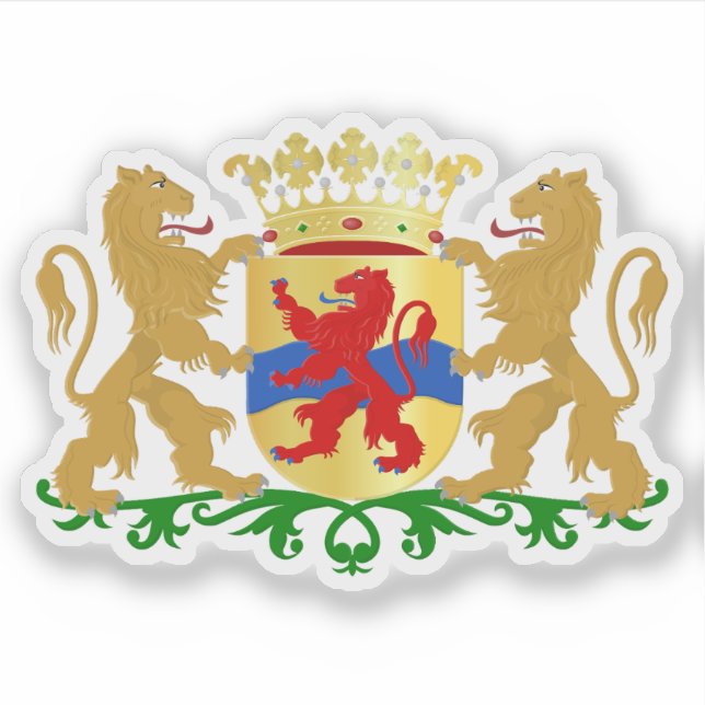Wappen von Overijssel, Niederlande Aufkleber (Vorderseite)