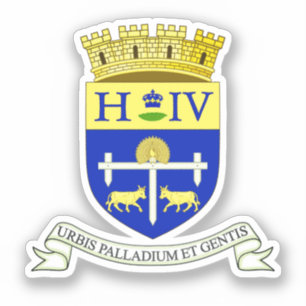 Wappen von Pau, Pyrénées-Atlantiques (Frankreich) Aufkleber