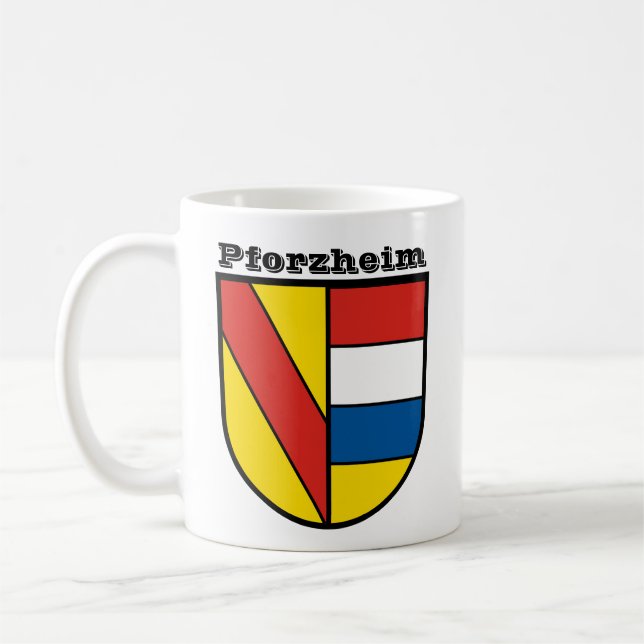 Wappen von Pforzheim, Deutschland Kaffeetasse (Links)