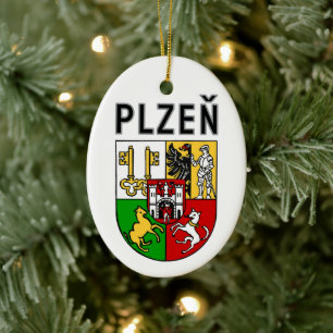 Wappen von Pilsen, Tschechische Republik Keramik Ornament