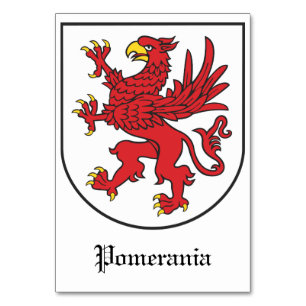 Wappen von Pommern Majestätischer Greif Art Tischnummer