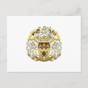 Wappen von Prag Postkarte