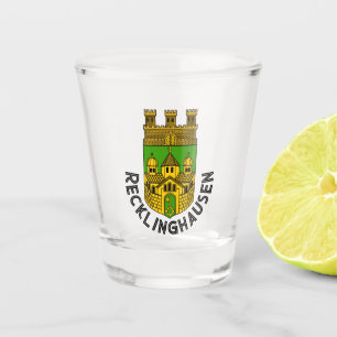 Wappen von Recklinghausen, Deutschland Schnapsglas