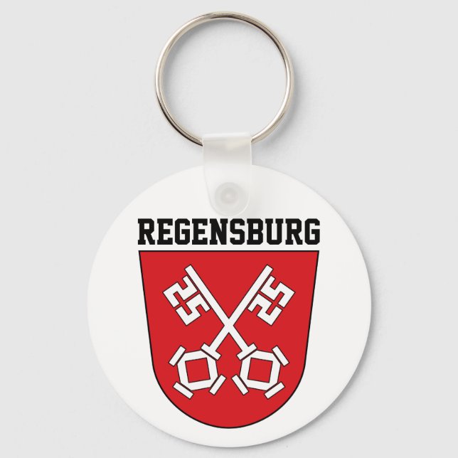 Wappen von Regensburg, Deutschland Schlüsselanhänger (Vorderseite)