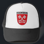 Wappen von Regensburg, Deutschland Truckerkappe<br><div class="desc">Regensburg ist eine schöne Stadt im Osten Bayerns,  am Zusammenfluss von Donau,  Naab und Regen. Es ist die Hauptstadt der Unterregion Oberpfalz des Staat im Süden Deutschlands.</div>