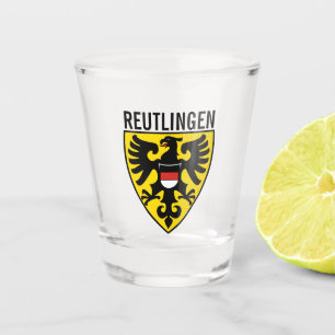 Wappen von Reutlingen, Deutschland Schnapsglas