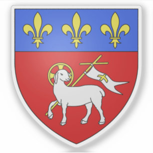 Wappen von Rouen, Seine-Maritime, Normandie Aufkleber