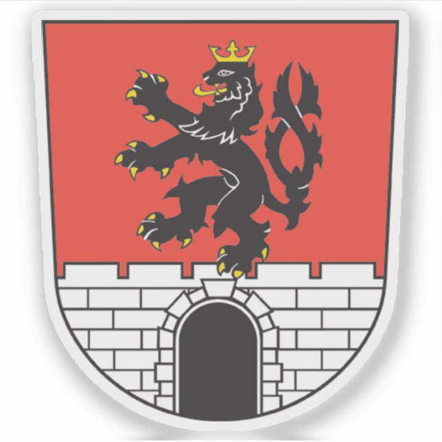 Wappen von Rožnov pod Radhoštěm, Tschechien Aufkleber (Vorderseite)
