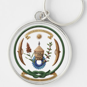 Wappen von Ruanda Landesflagge Symbol Emblem Schlüsselanhänger