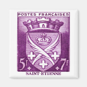 Wappen von Saint Etienne Frankreich Magnet