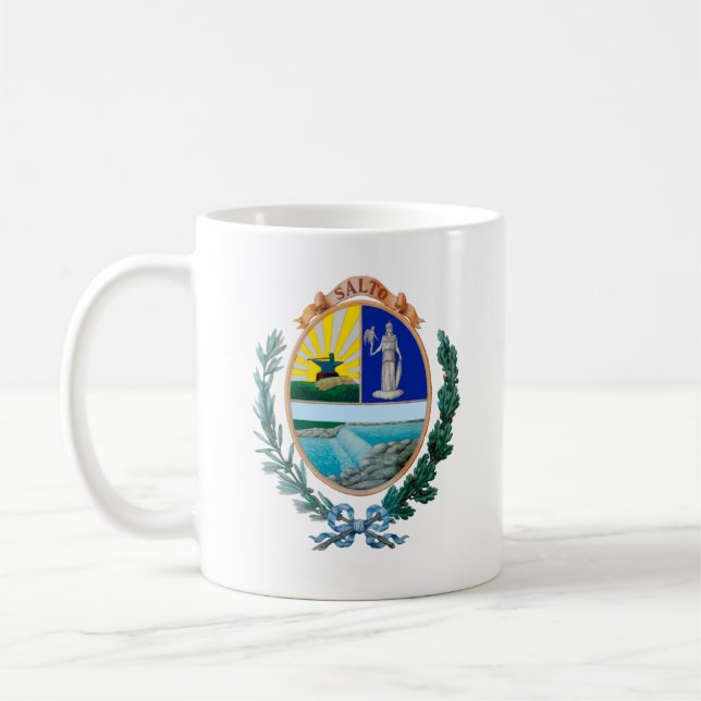 Wappen von Salto, Uruguay Kaffeetasse (Links)