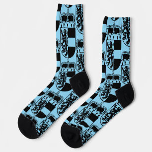 Wappen von Salzburg Monochrome Fine Art Socken