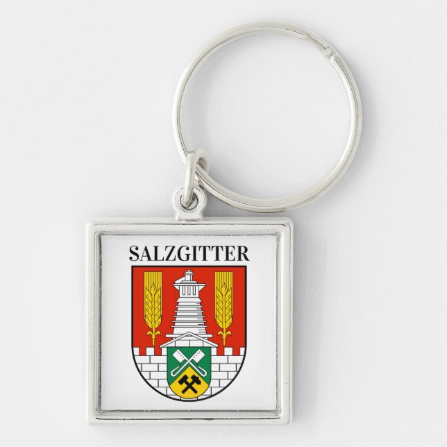Wappen von Salzgitter, Deutschland Schlüsselanhänger (Vorne)
