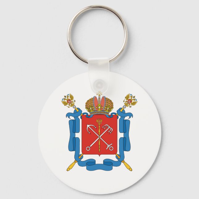 Wappen von Sankt Petersburg Schlüsselanhänger (Vorderseite)
