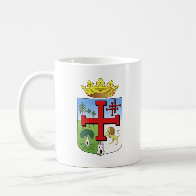 Wappen von Santa Cruz de la Sierra (Bolivien) Kaffeetasse (Links)