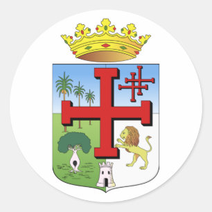 Wappen von Santa Cruz de la Sierra (Bolivien) Runder Aufkleber