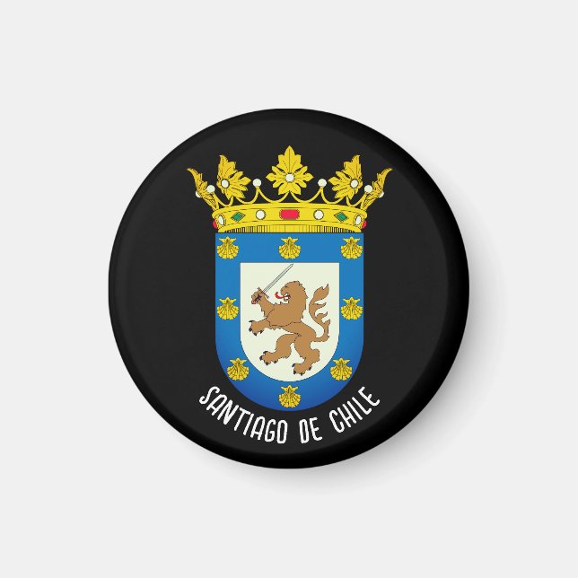 Wappen von Santiago de Chile Magnet (Vorne)