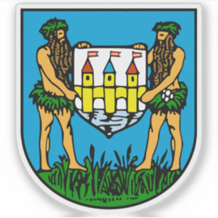 Wappen von Schwechat, Österreich Aufkleber