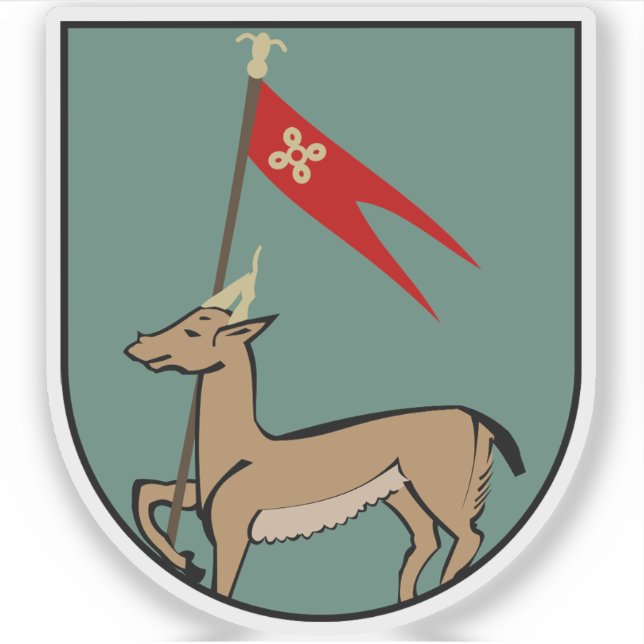 Wappen von Shirvan, Aserbaidschan Aufkleber (Vorderseite)