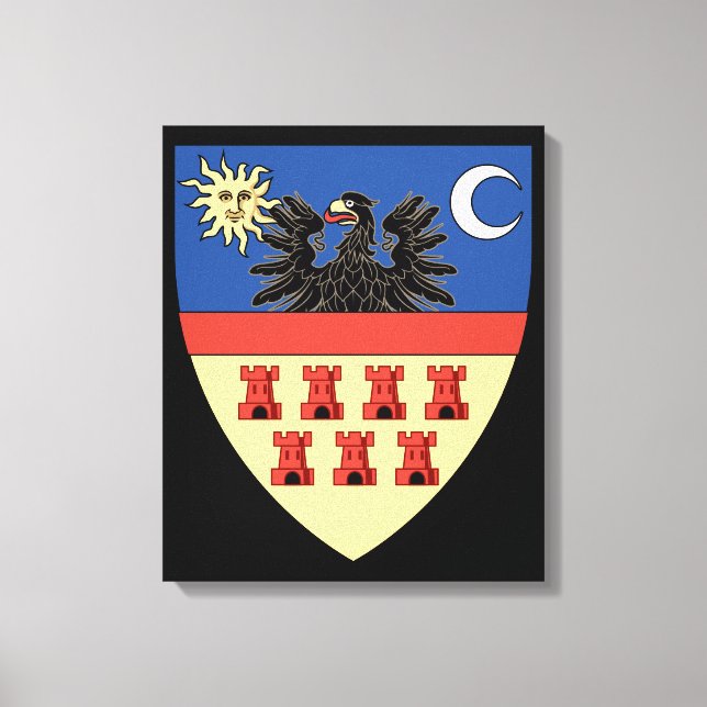 Wappen von Siebenbürgen Leinwanddruck (Vorderseite)