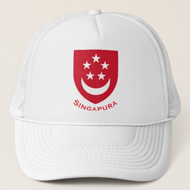 Wappen von Singapur Truckerkappe (Vorderseite)