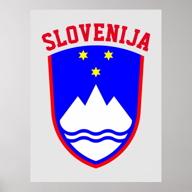 Wappen von SLOWENIEN Poster (Vorne)