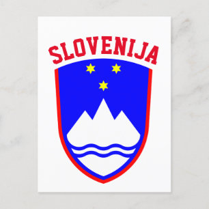 Wappen von SLOWENIEN Postkarte